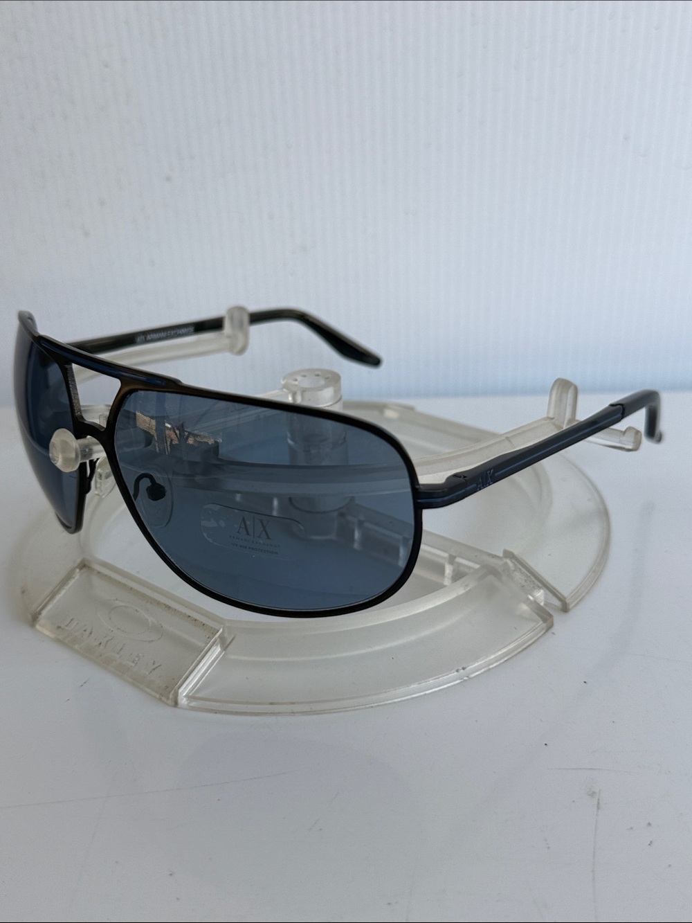 NEW ARMANI EXCHANGE AX096/S Aviator Black Blue UNISEX Sunglasses NEW WITHOUT TAG
